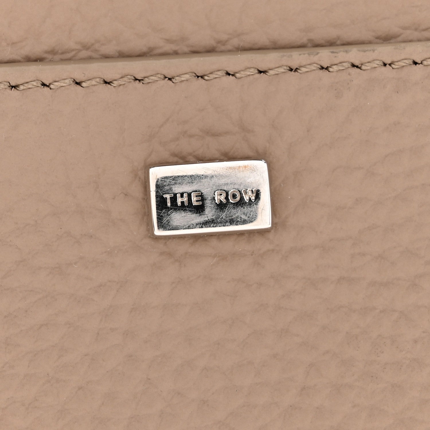 Grained Calfskin Soft Margaux 10 Bag Dark Taupe