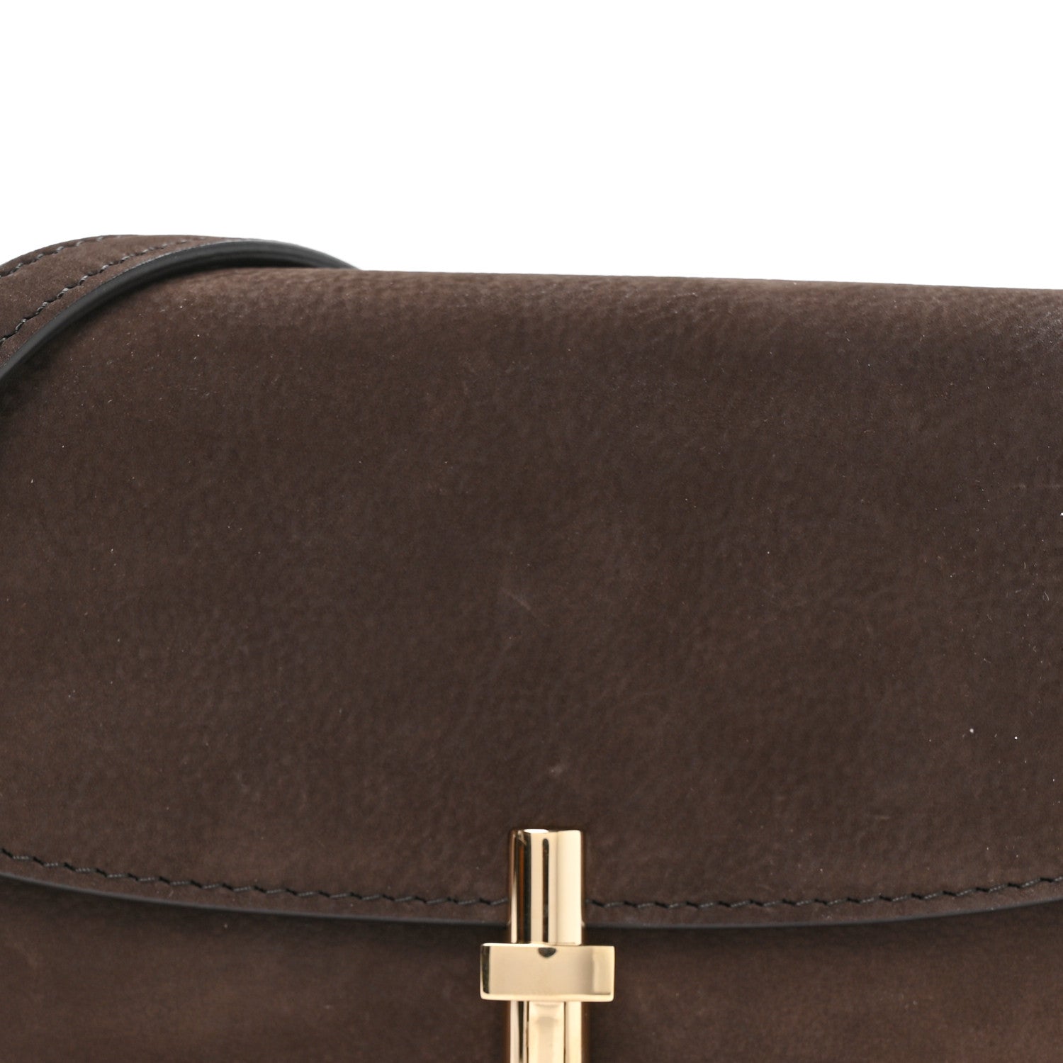 Nubuck Calfskin Sofia E/W Crossbody Wood Brown