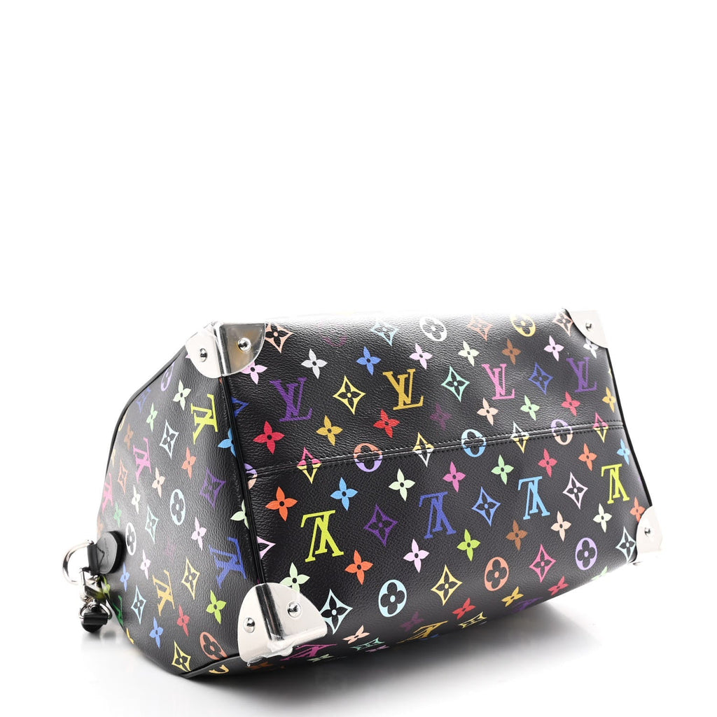 LV X TM Monogram Multicolor Speedy Soft 30 Black