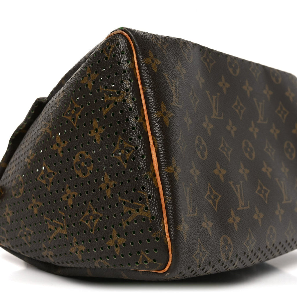 Monogram Perforated Speedy 30 Green