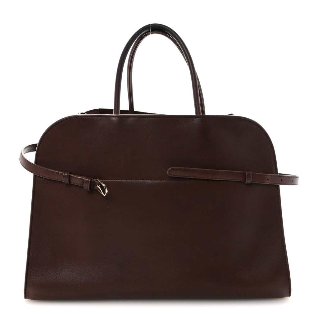 Polished Saddle Calfskin Soft Margaux Belt 15 Burgundy