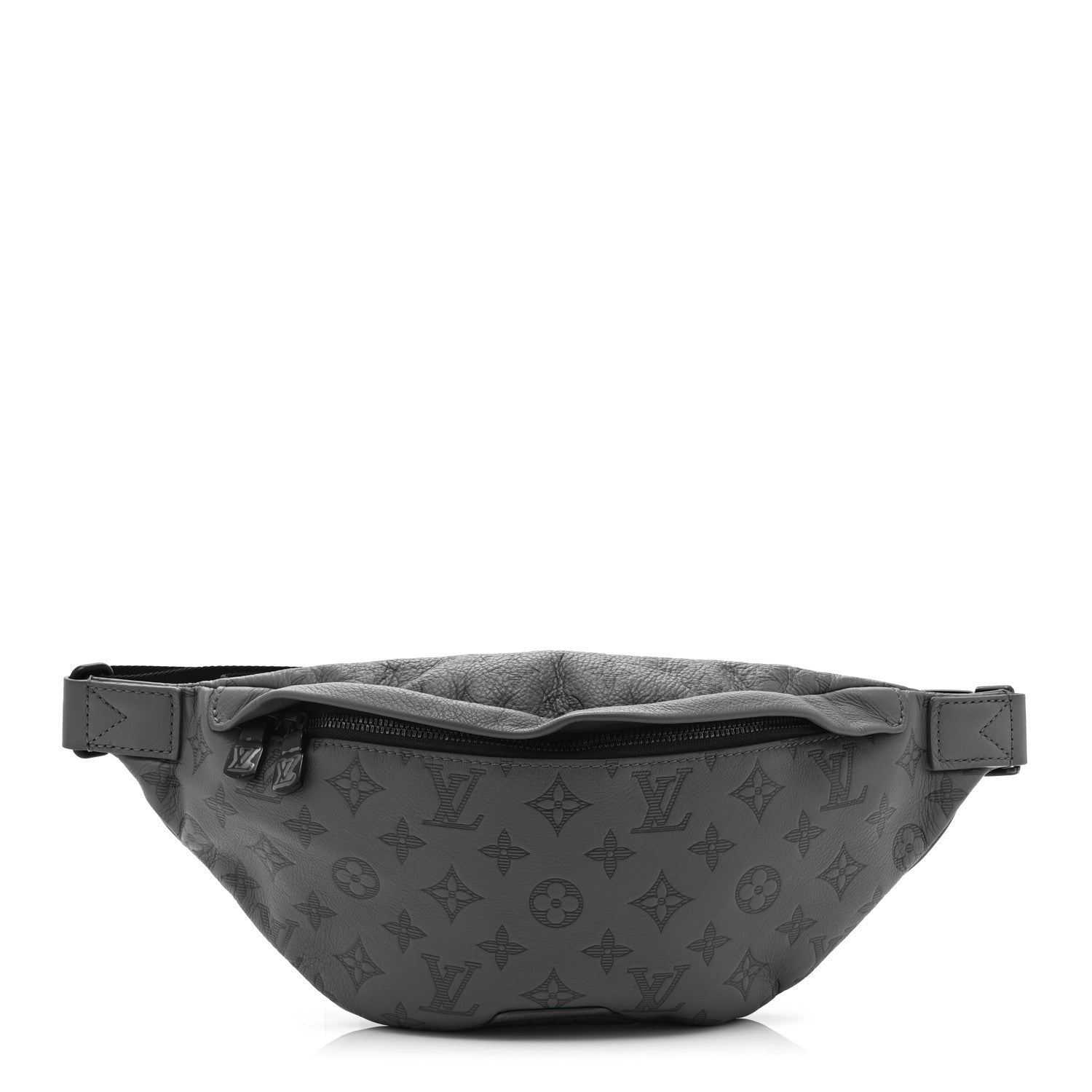 Calfskin Monogram Shadow Discovery Bumbag PM Gray