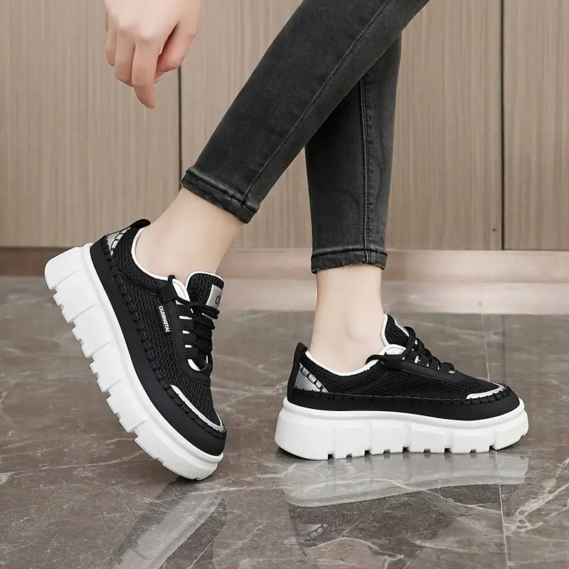 2025 Zapatos casuales de suela gruesa y caña baja