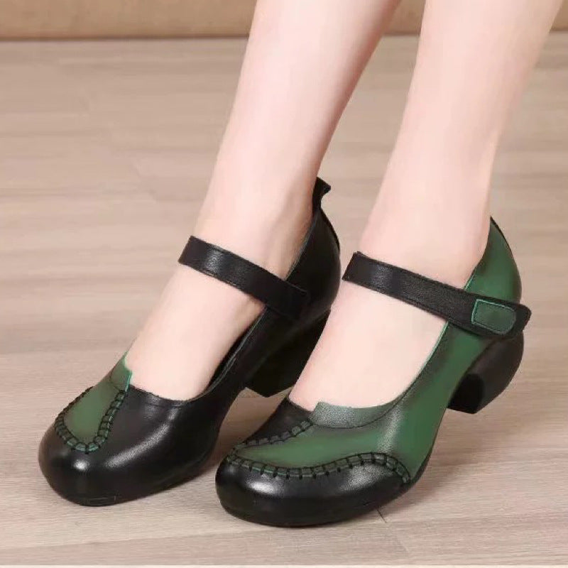 Zapatos de madre con velcro