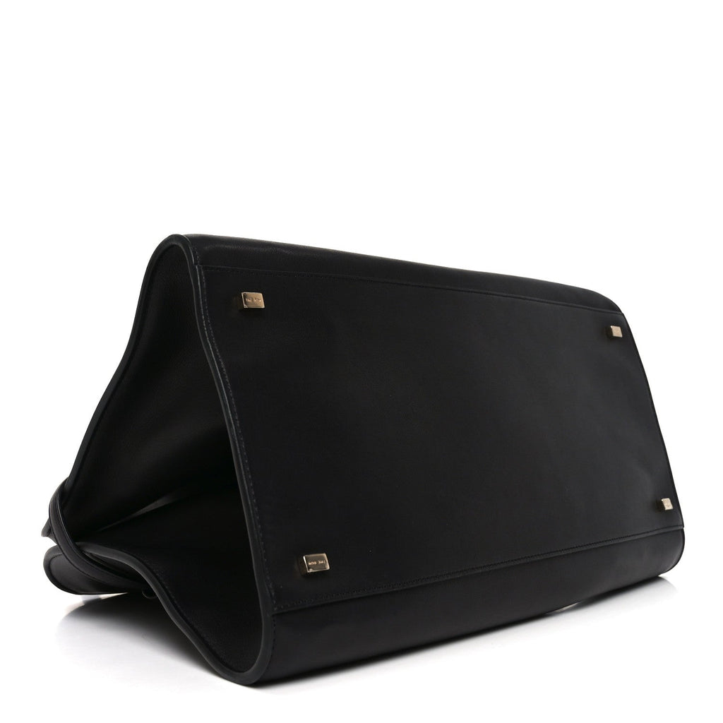Polished Saddle Calfskin Soft Margaux Belt 15 Black