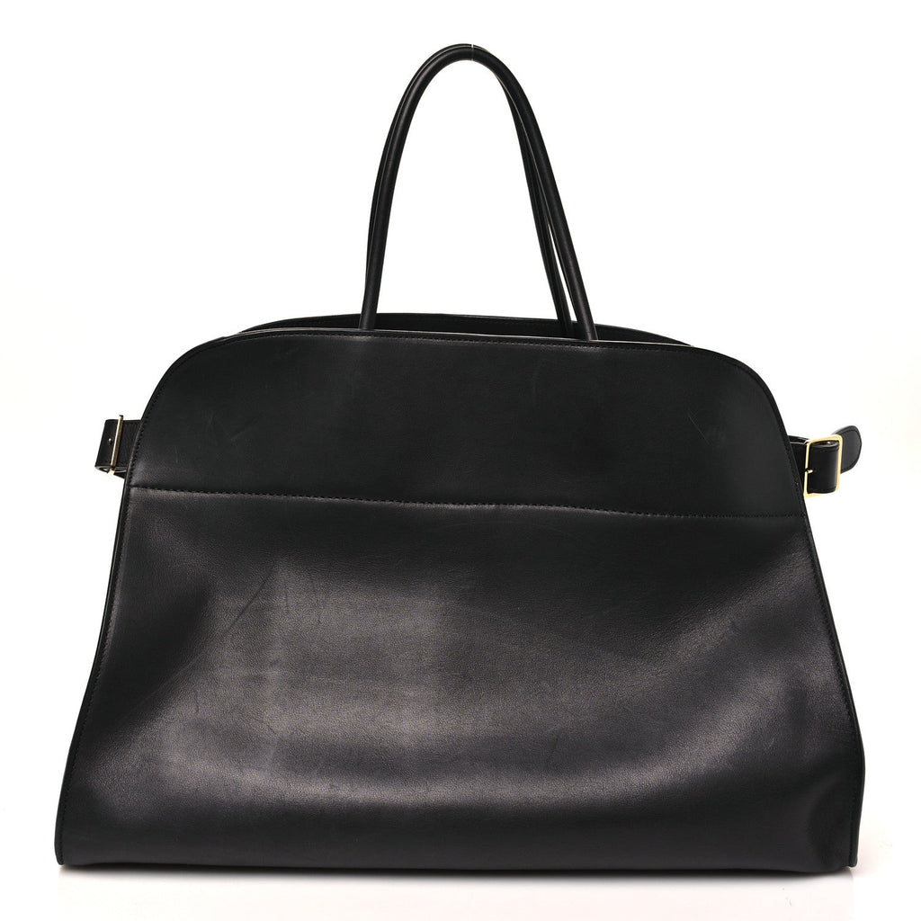 Polished Saddle Calfskin Soft Margaux 17 Black