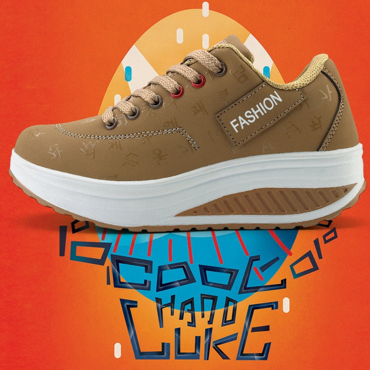 Zapatos de plataforma de piel (todas las tallas)