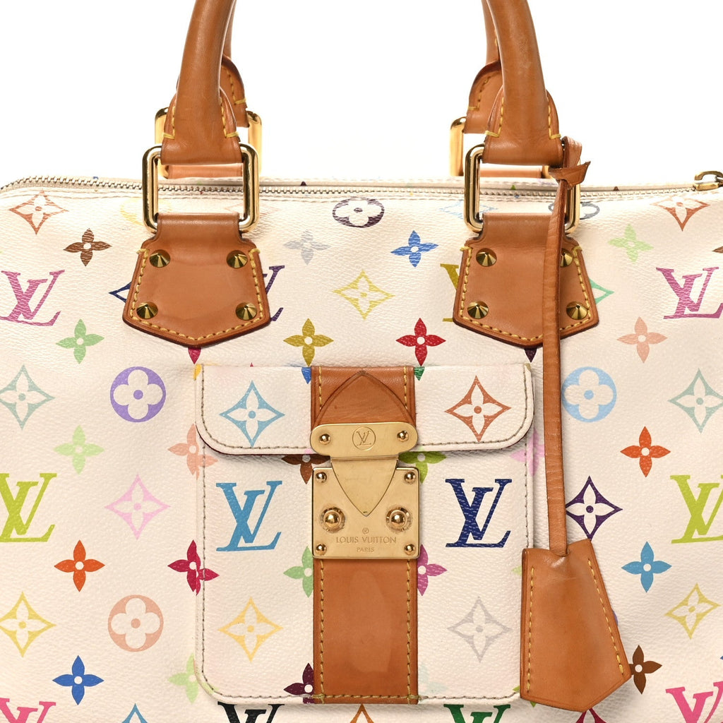 Monogram Multicolor Speedy 30 White