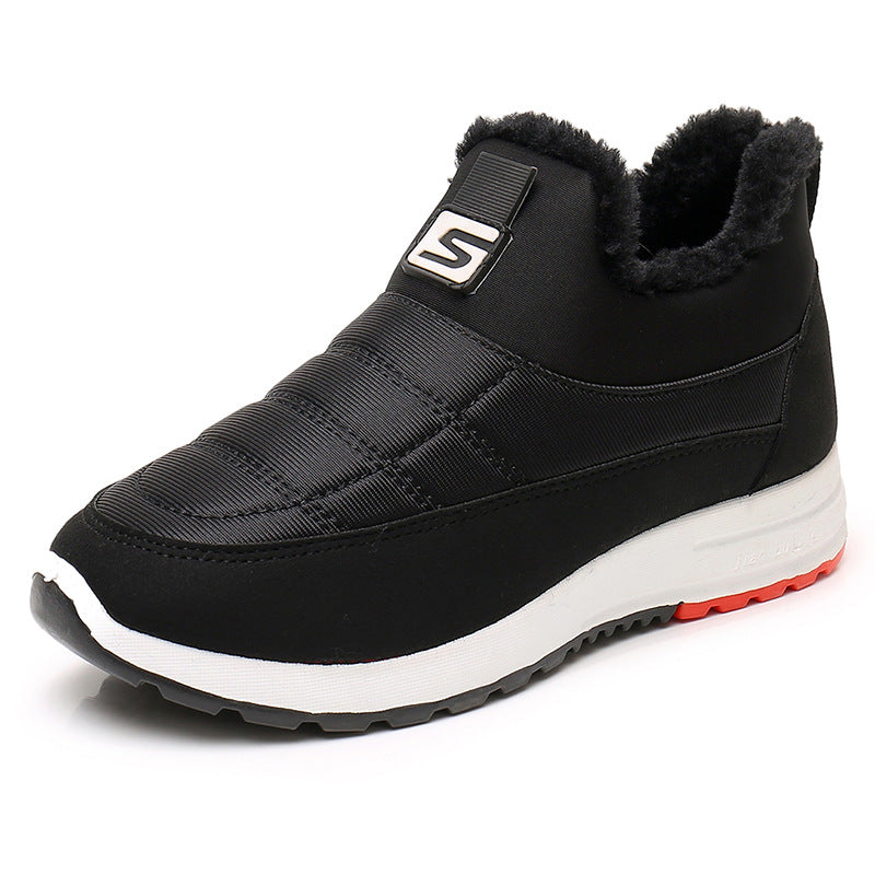 Zapatos para caminar de invierno con suela blanda y antideslizantes