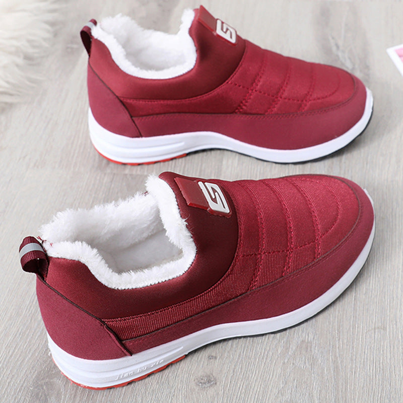 Zapatos para caminar de invierno con suela blanda y antideslizantes