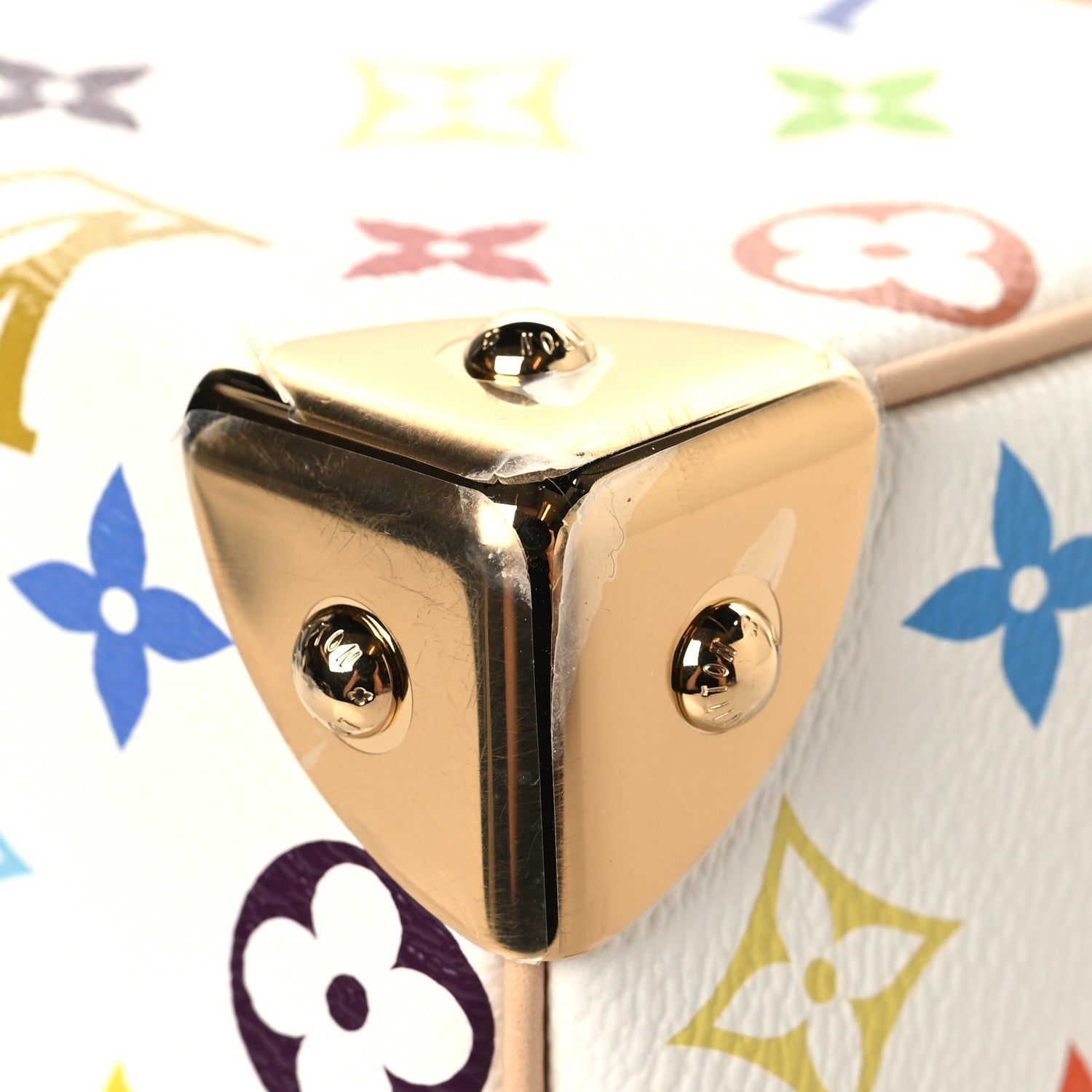 LV X TM Monogram Multicolor Speedy Bandouliere 25 White
