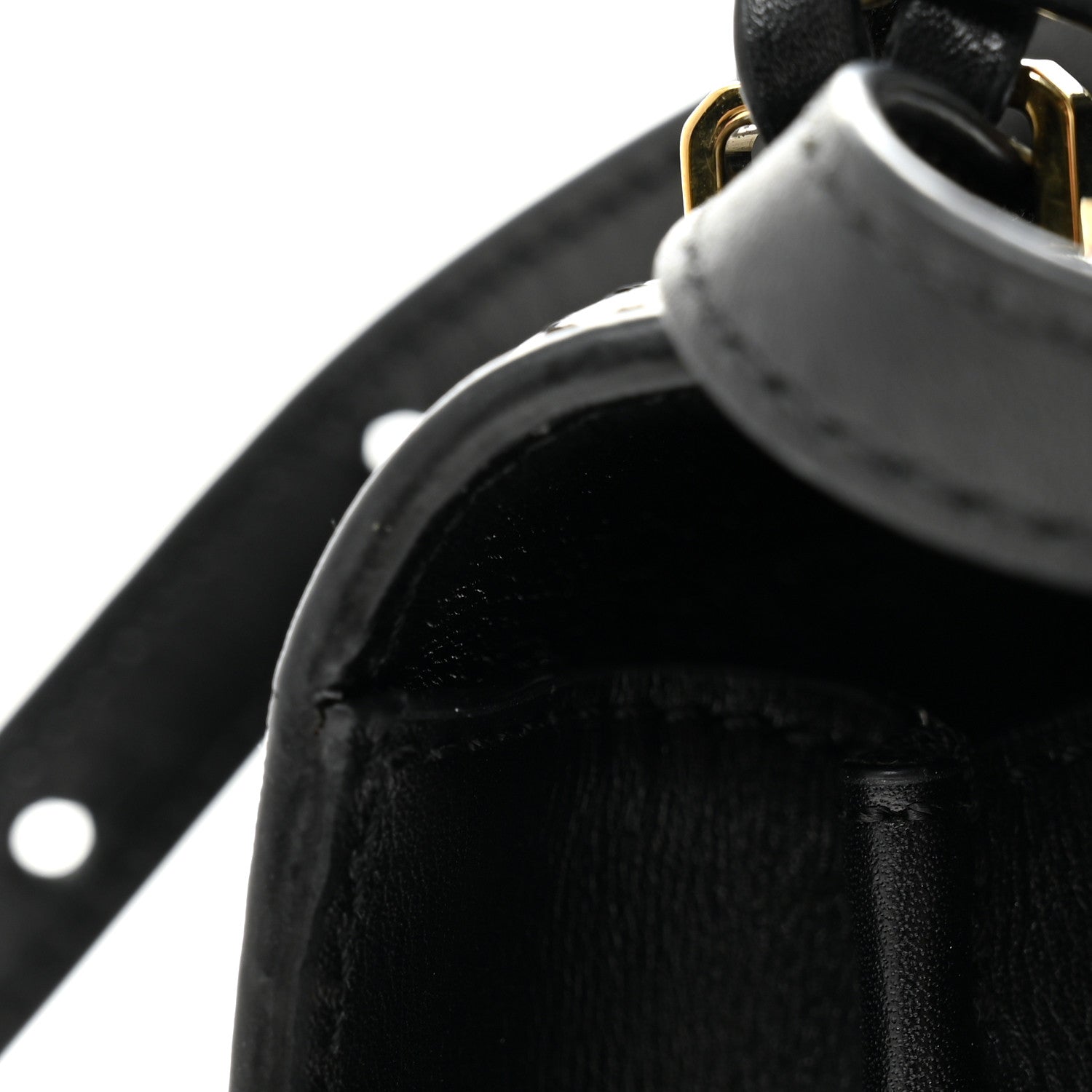 Calfskin Small Barcelona Shoulder Bag Black