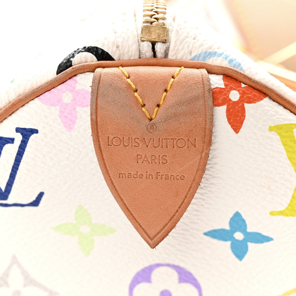 Monogram Multicolor Speedy 30 White