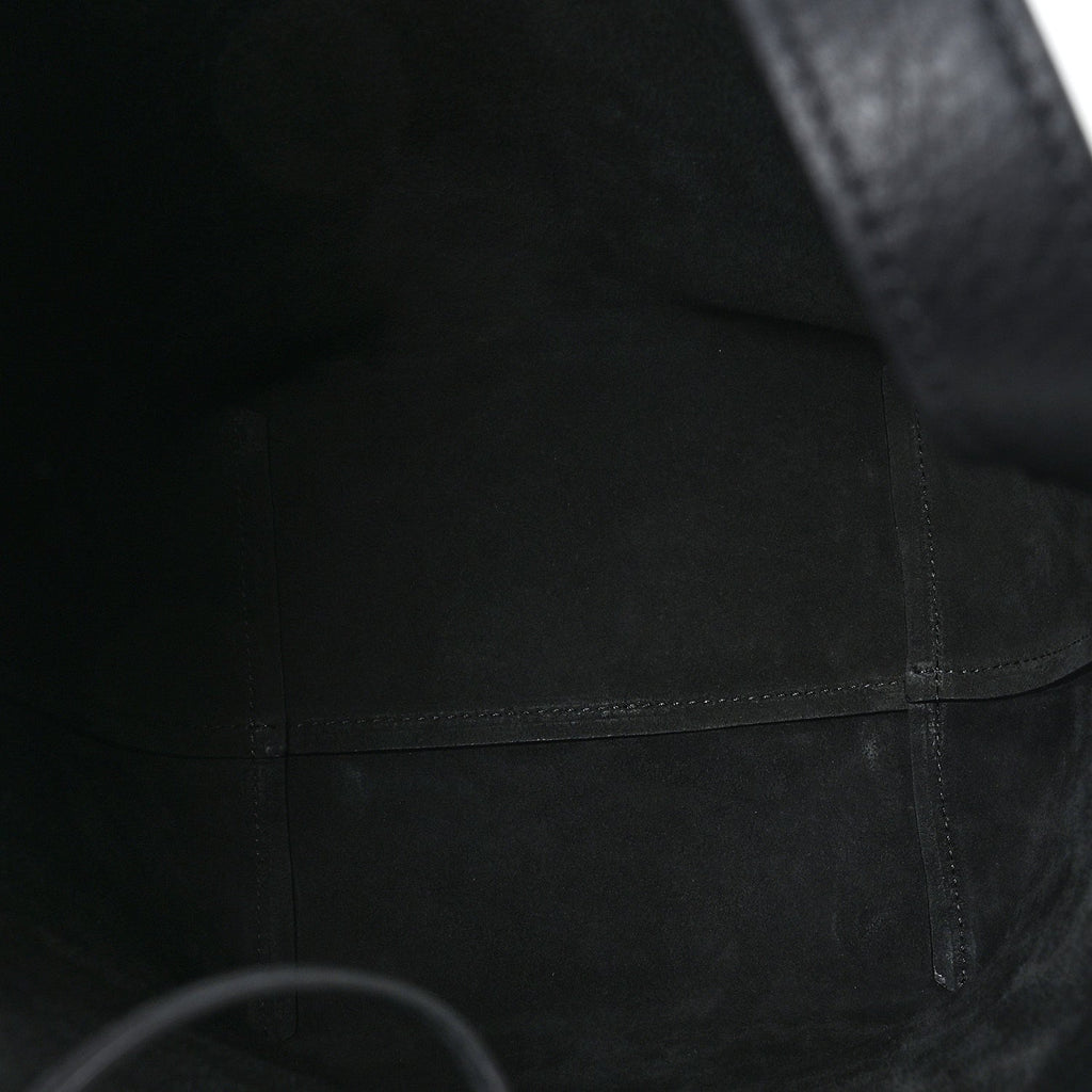 Grained Calfskin Medium N/S Park Tote Black