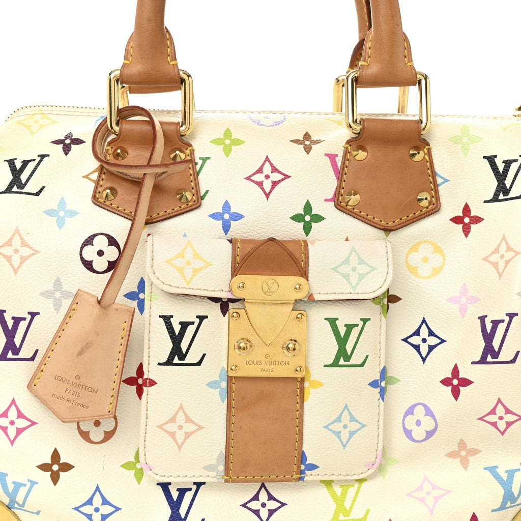 Monogram Multicolor Speedy 30 White