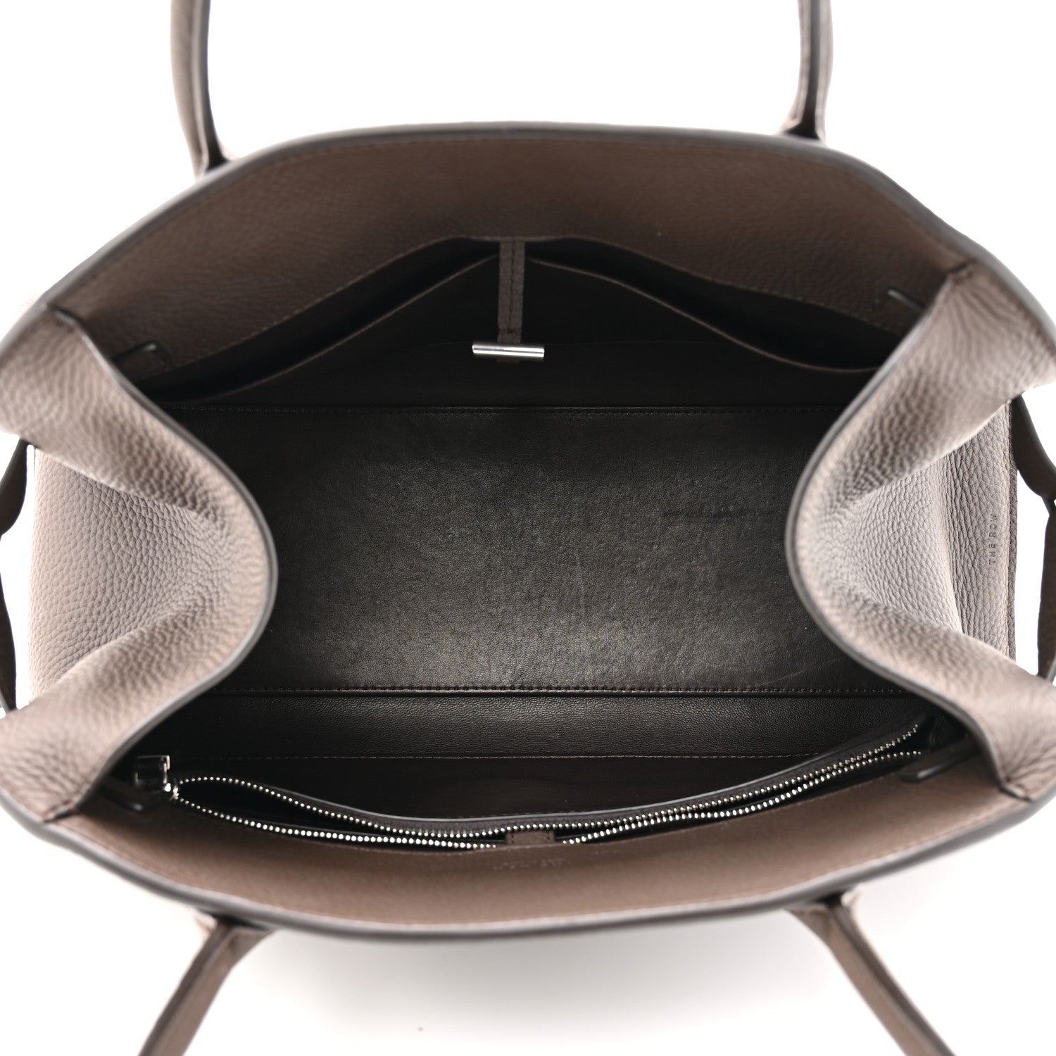 Grained Calfskin Margaux Shoulder 12 Deep Brown