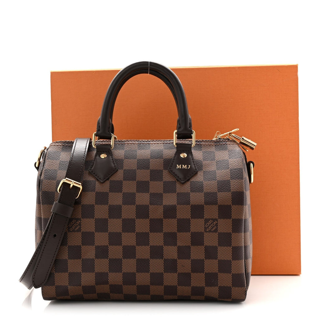 Damier Ebene Speedy Bandouliere 25