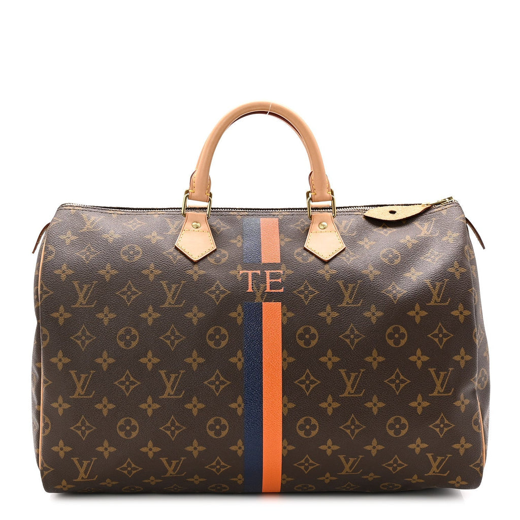 Monogram My LV Heritage Speedy 40 Orange Navy