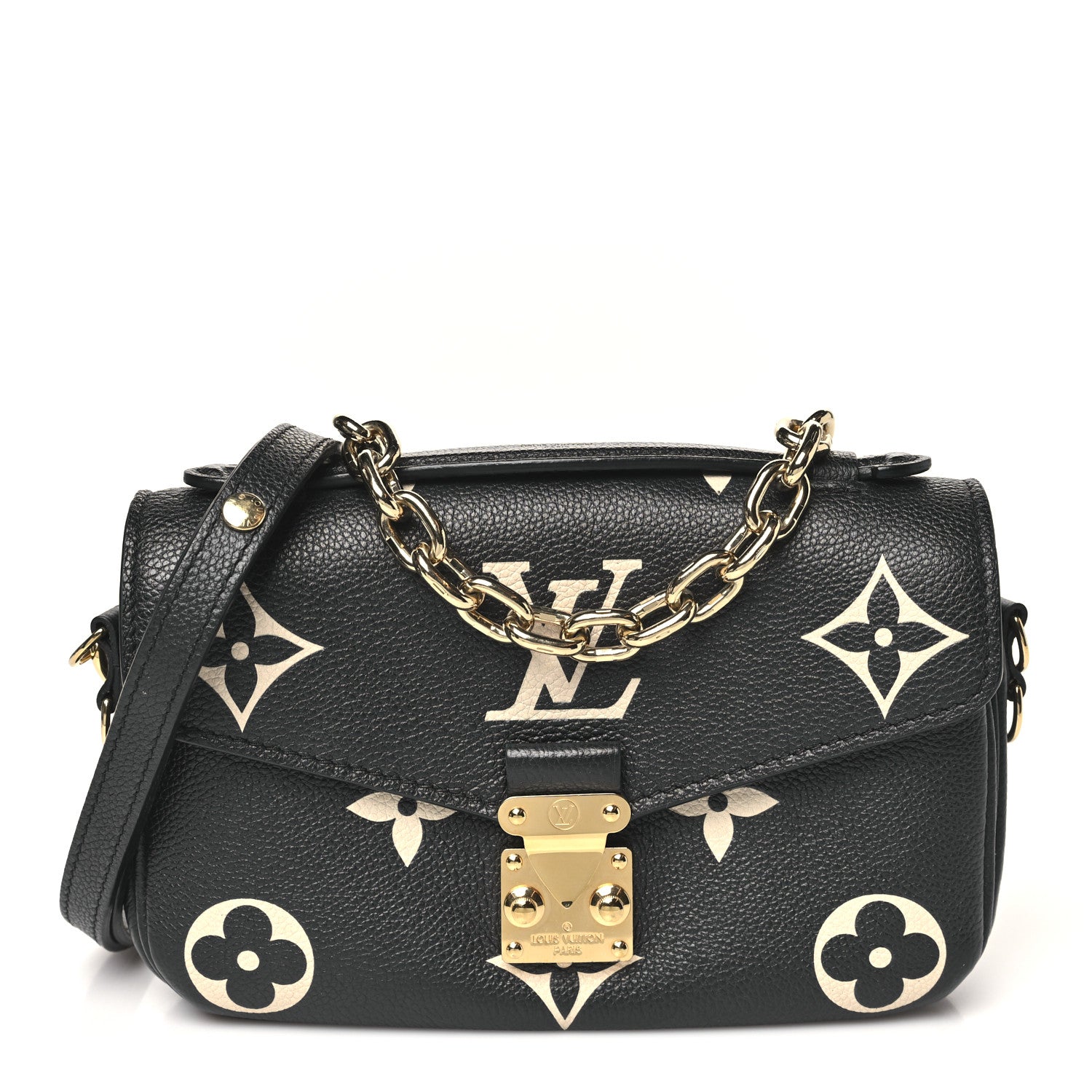 Empreinte Monogram Giant Pochette Metis East West Black Beige