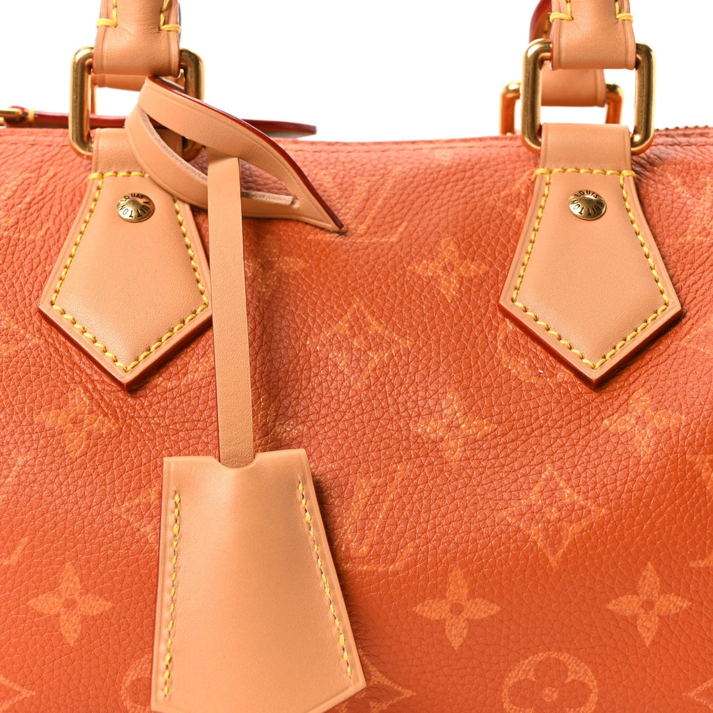 Calfskin Monogram Speedy P9 Bandouliere 20 Ochre