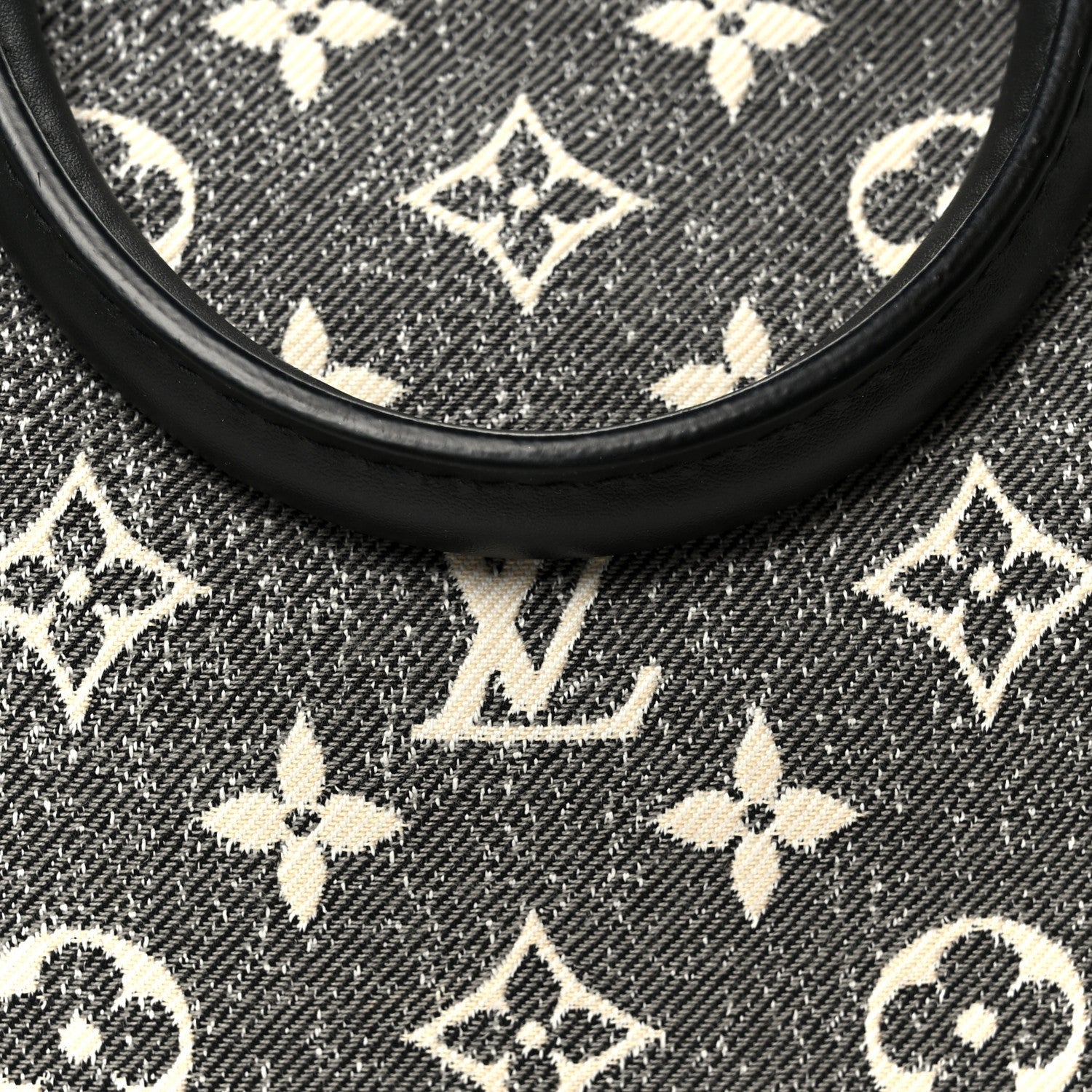Denim Monogram Jacquard Speedy Bandouliere 25 Black