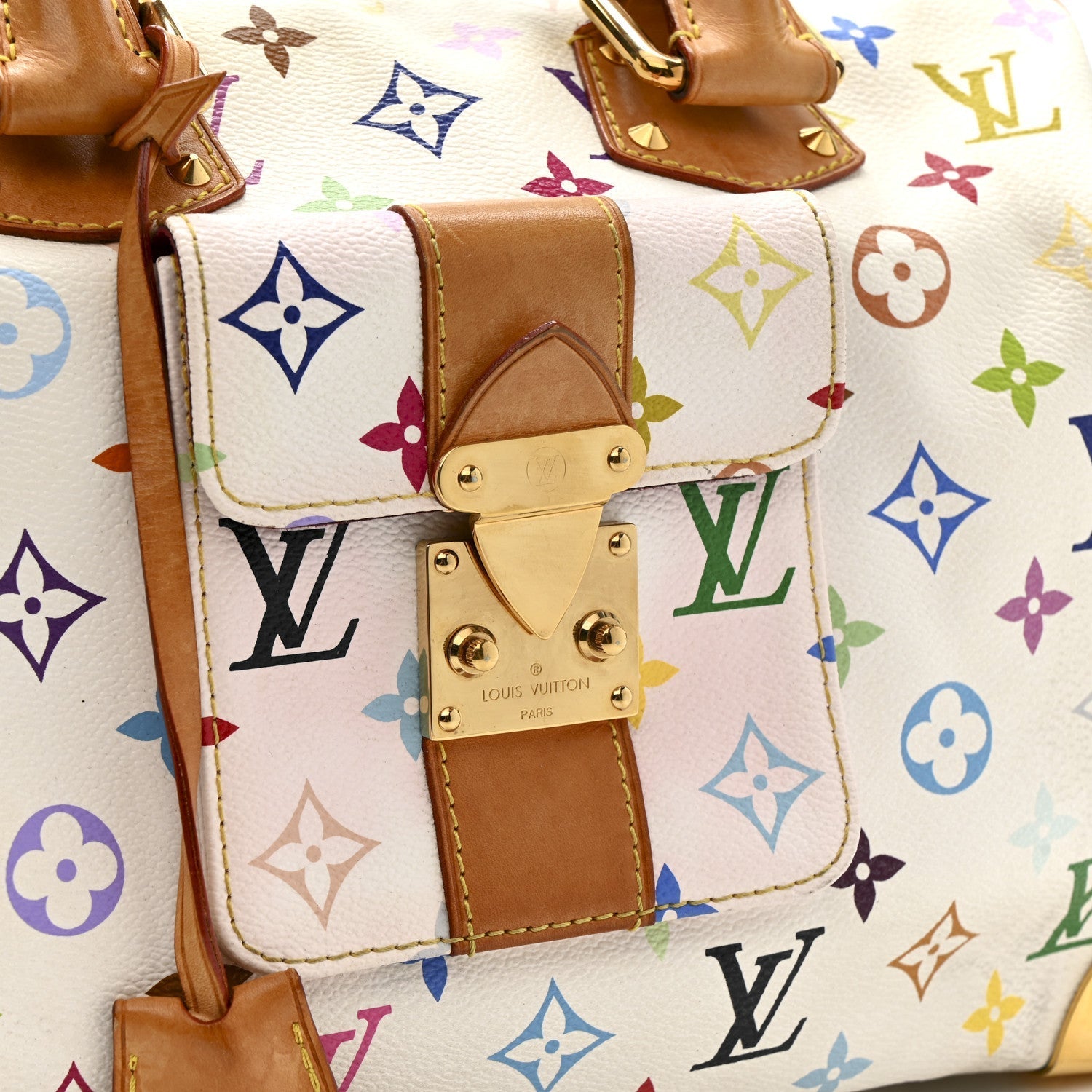 Monogram Multicolor Speedy 30 White