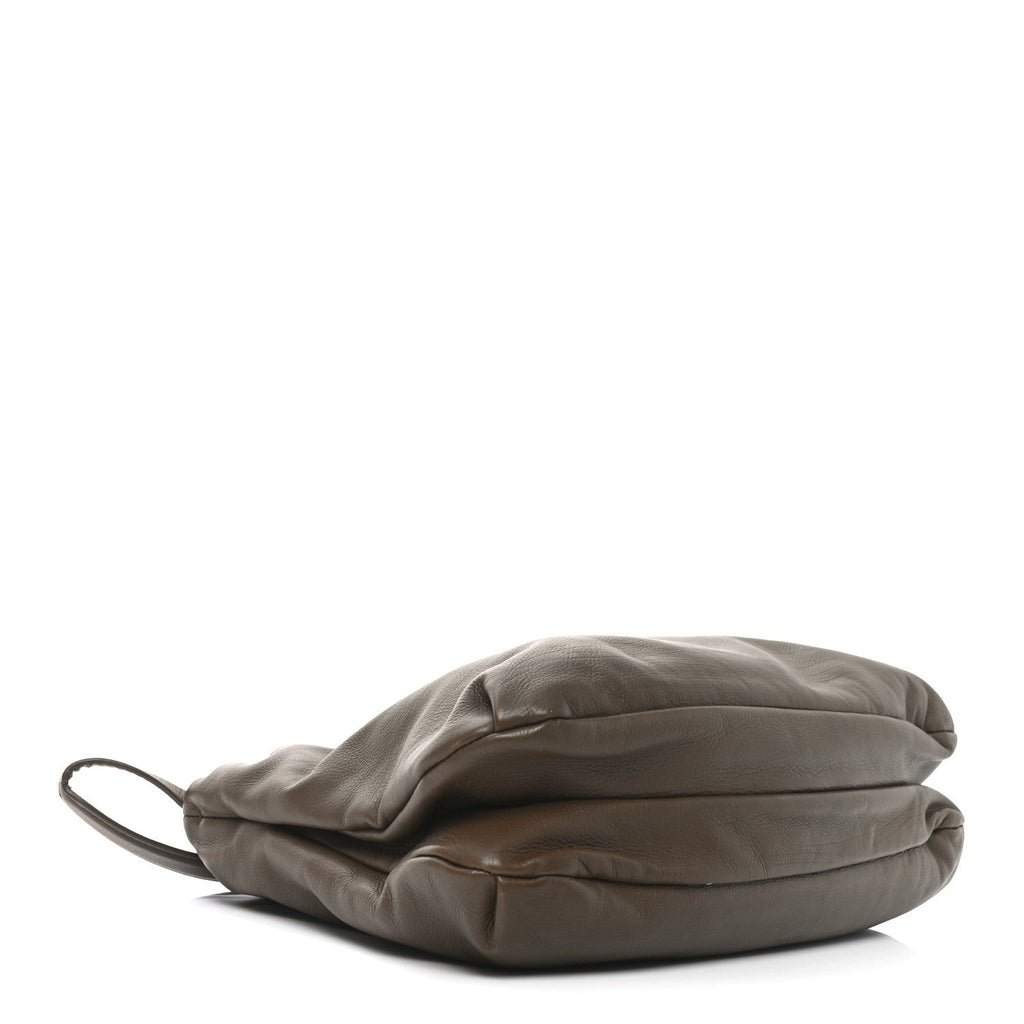 Goatskin XL Bourse Bag Brown Melange