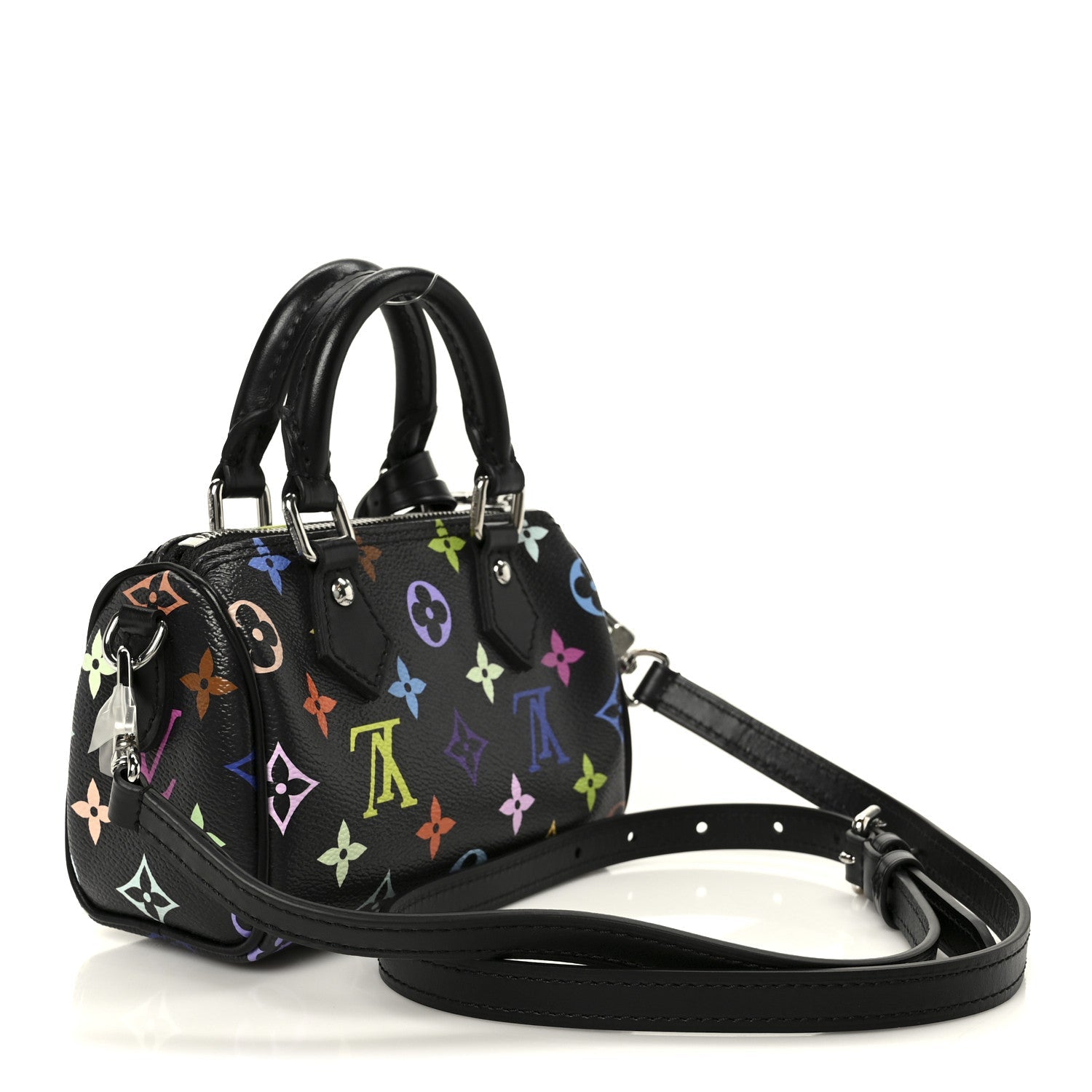 LV X TM Monogram Multicolor Nano Speedy Black