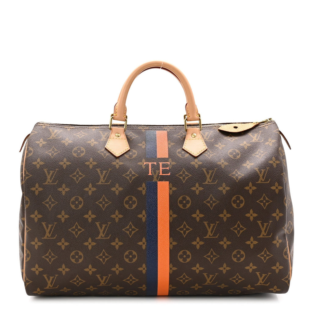 Monogram My LV Heritage Speedy 40 Orange Navy