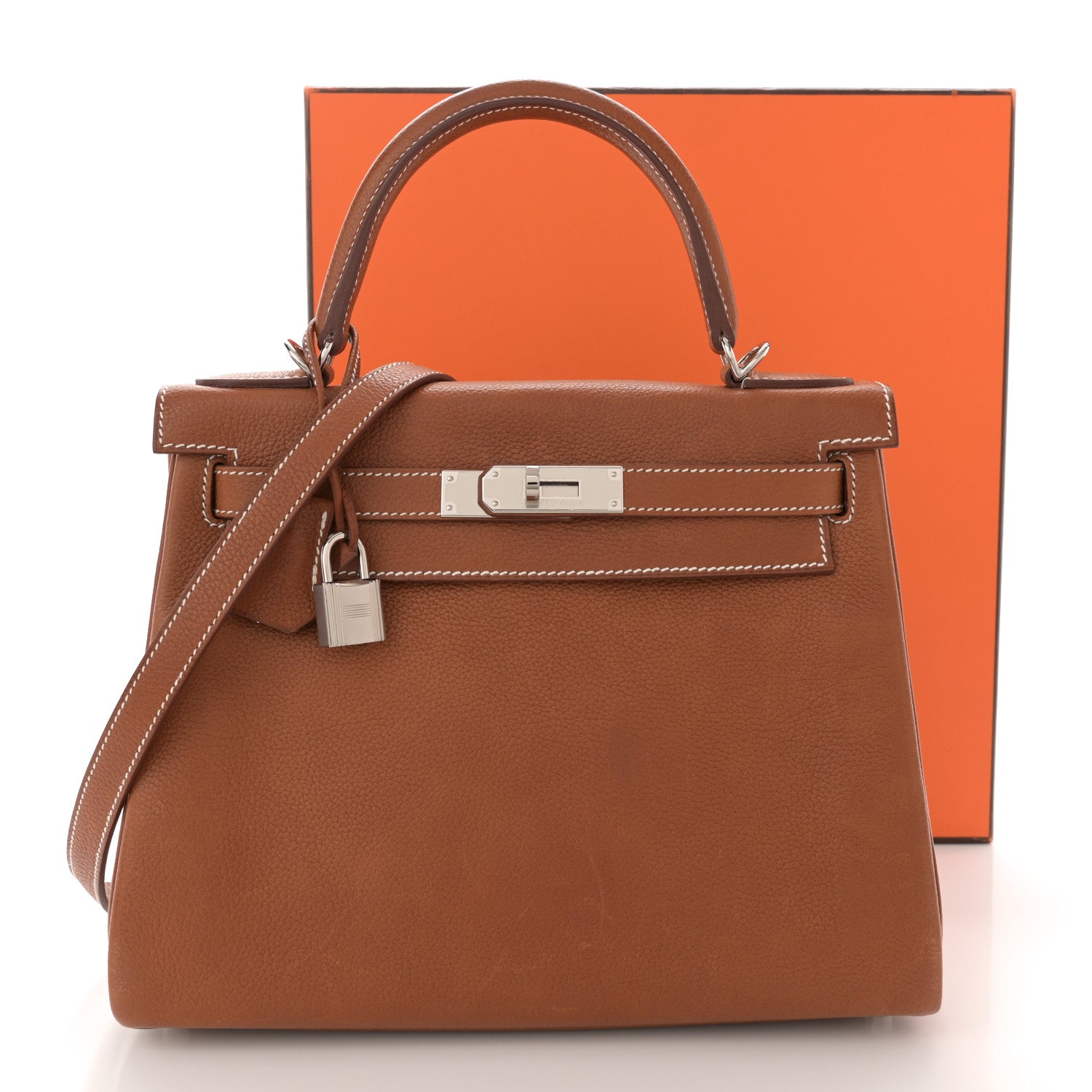 Barenia Faubourg Kelly Retourne 28 Fauve