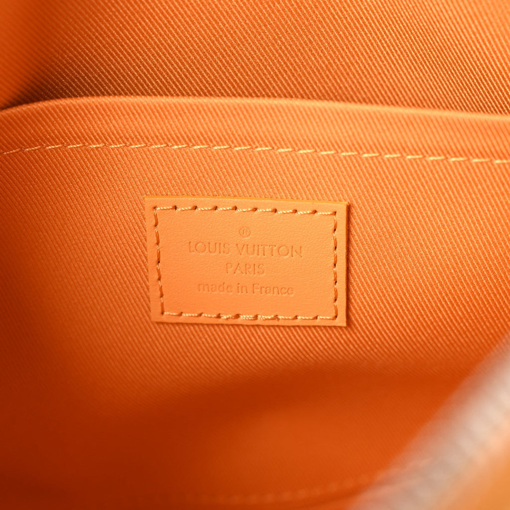 Grained Calfskin Aerogram City Keepall Safran Yellow