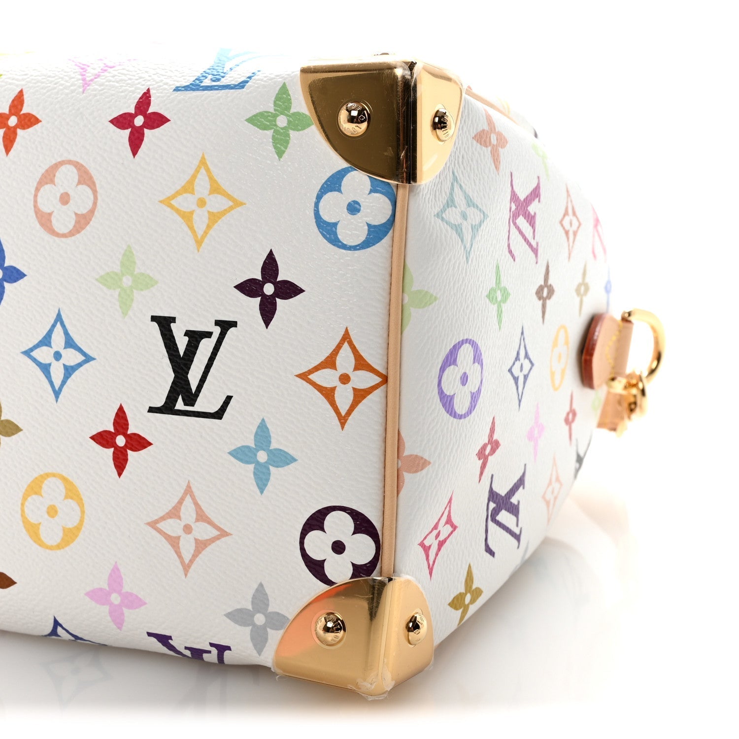 LV X TM Monogram Multicolor Speedy Bandouliere 25 White
