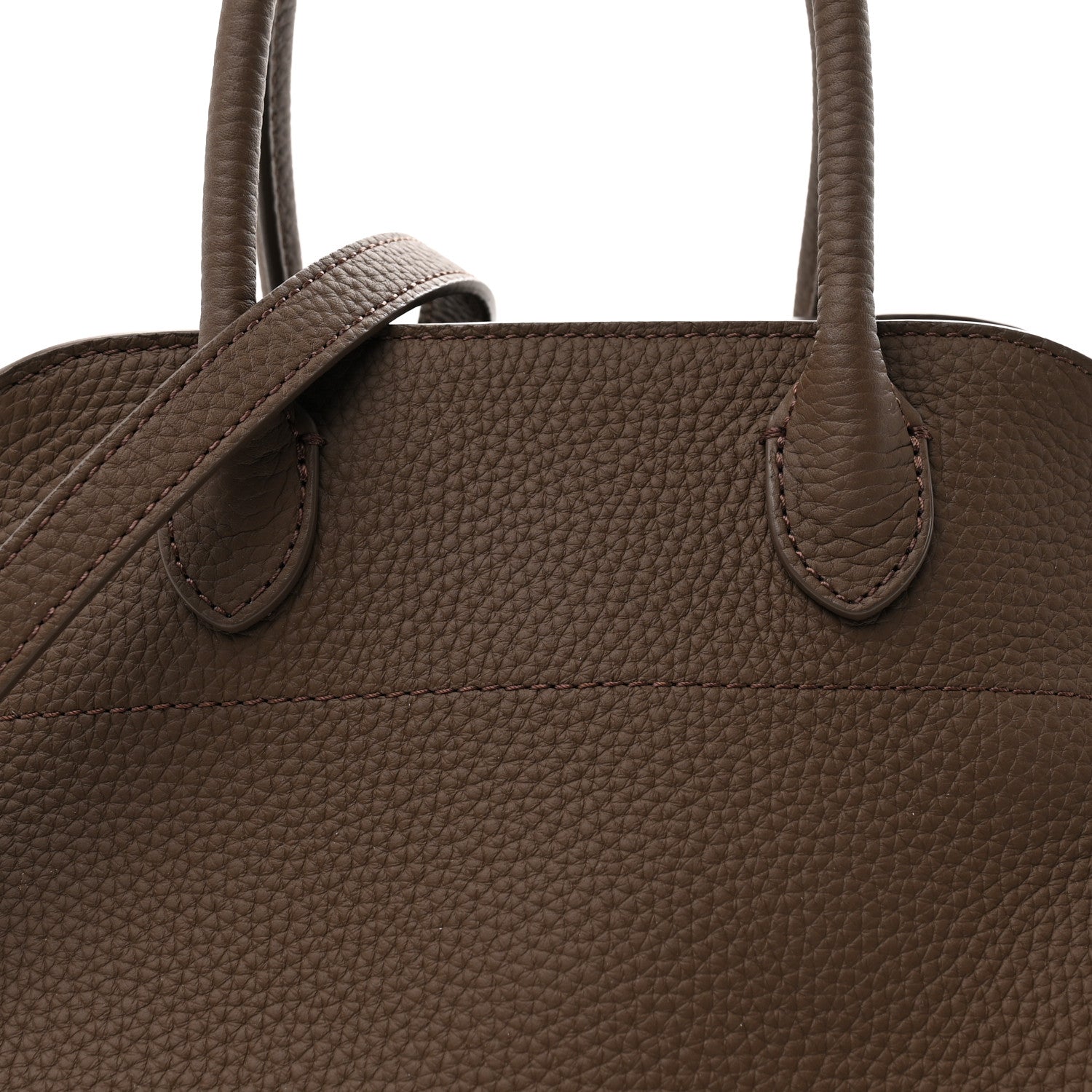 Grained Calfskin Soft Margaux 10 Bag Dark Olive