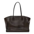 Polished Saddle Calfskin Marlo 14 Dark Brown