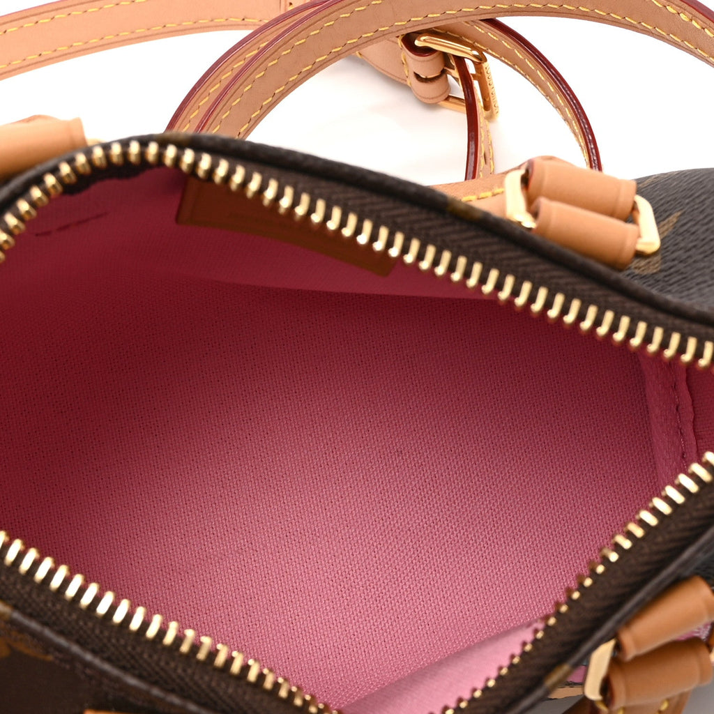Monogram Vivienne Ice Skating Nano Speedy Bandouliere Pink