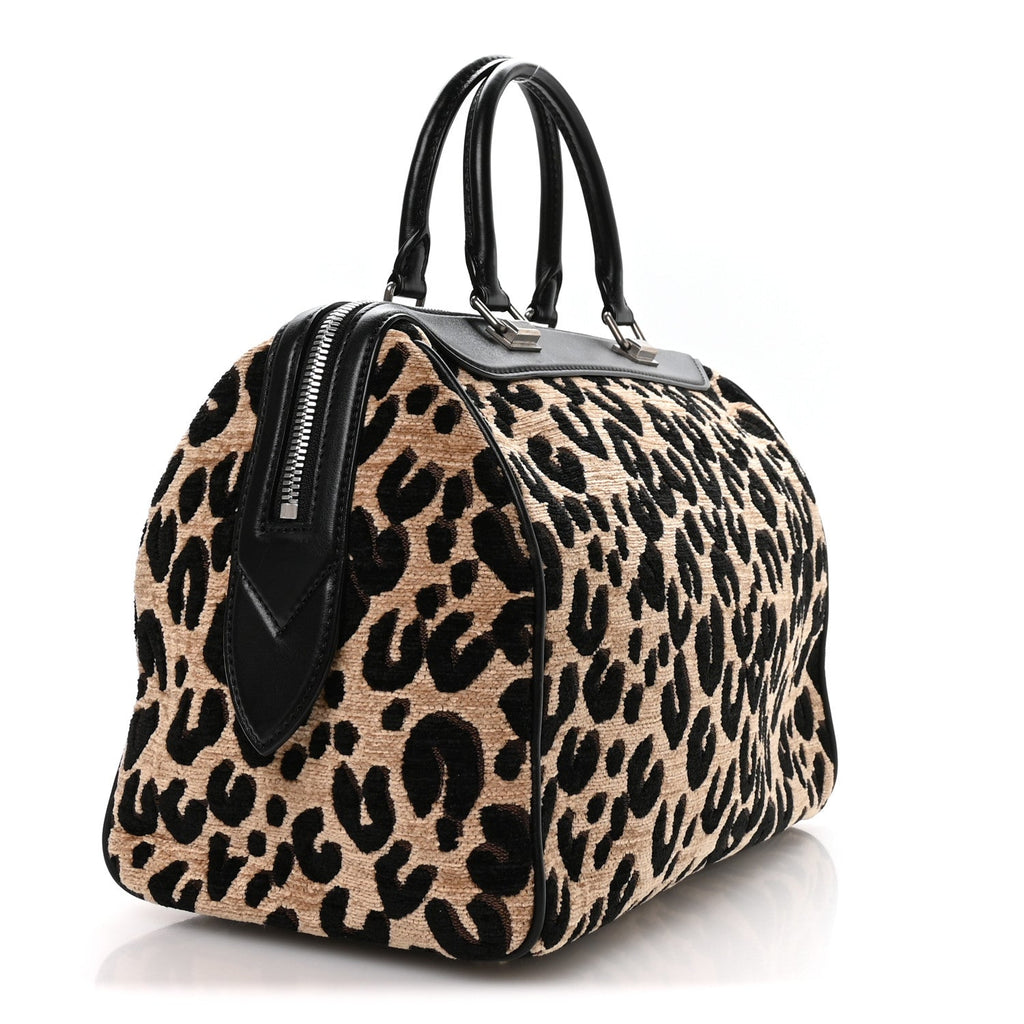Jacquard Velvet Leopard Print Stephen Sprouse Speedy