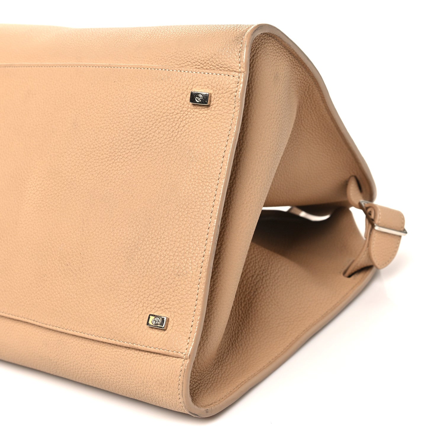 Matte Grained Calfskin Soft Margaux 17 Light Camel