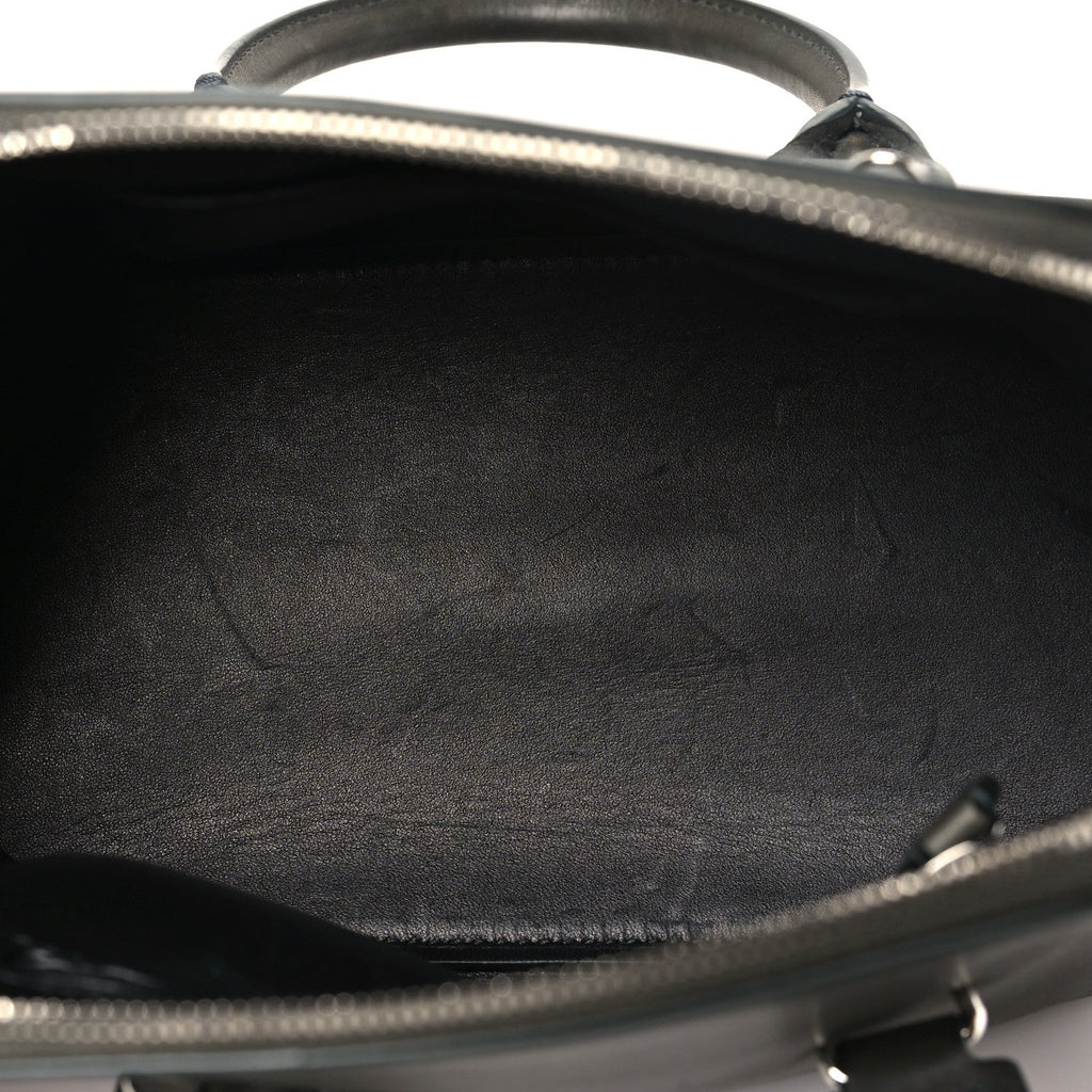 Saddle Calfskin Mini Devon Bag Koala Grey