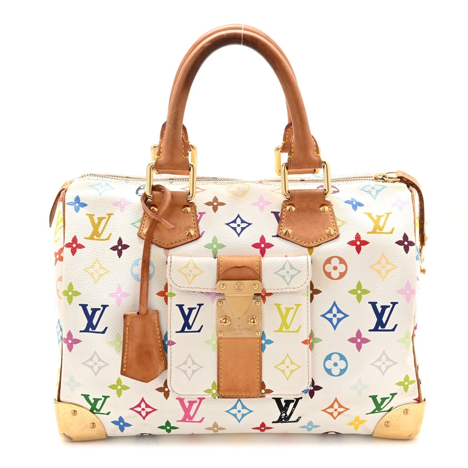 Monogram Multicolor Speedy 30 White