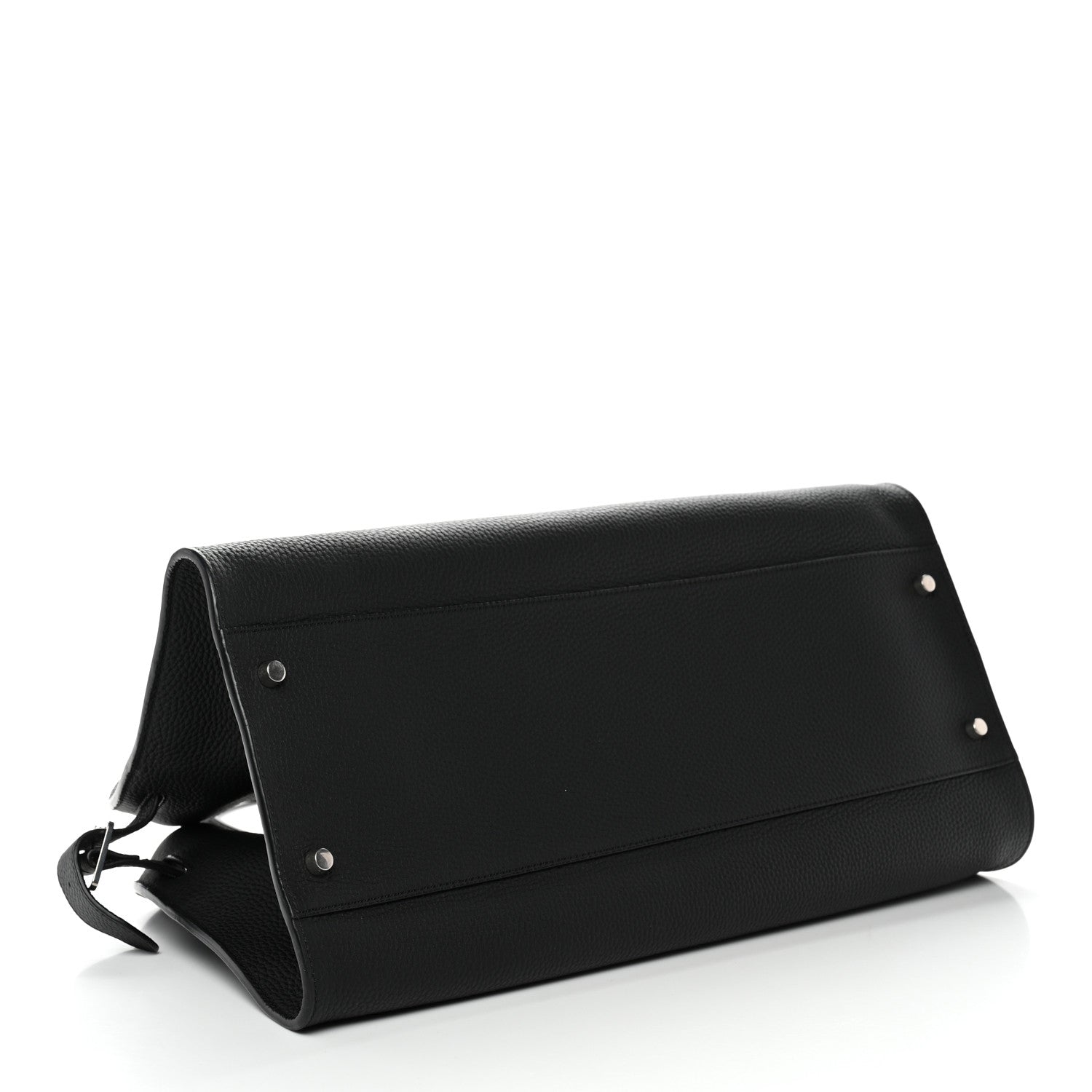 Matte Grained Calfskin EW Margaux Black