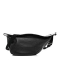 Grained Calfskin Large Slouchy Banana Bag Black