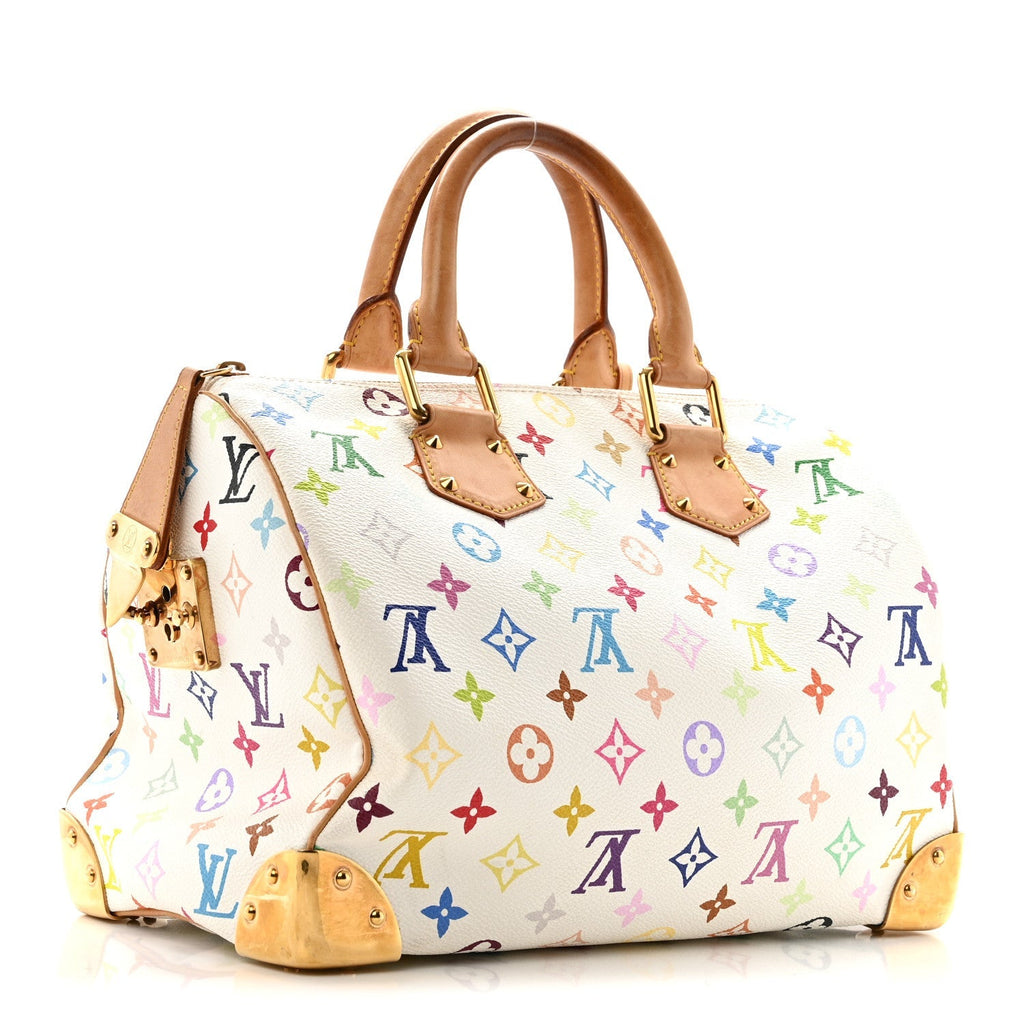 Monogram Multicolor Speedy 30 White