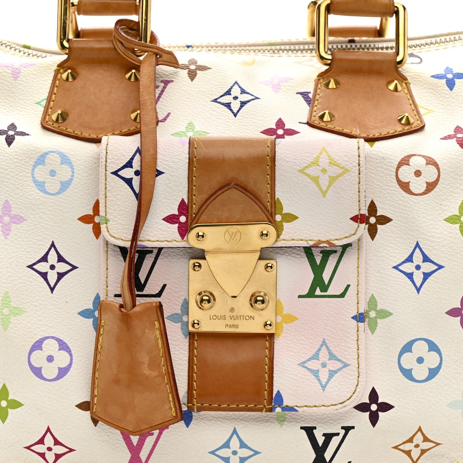 Monogram Multicolor Speedy 30 White