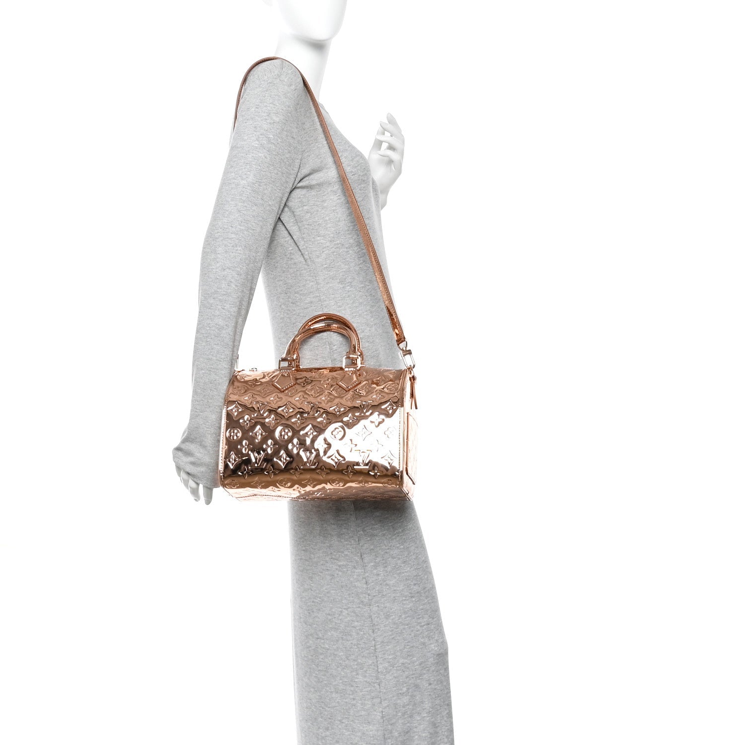Monogram Miroir Speedy Bandouliere 25 Copper