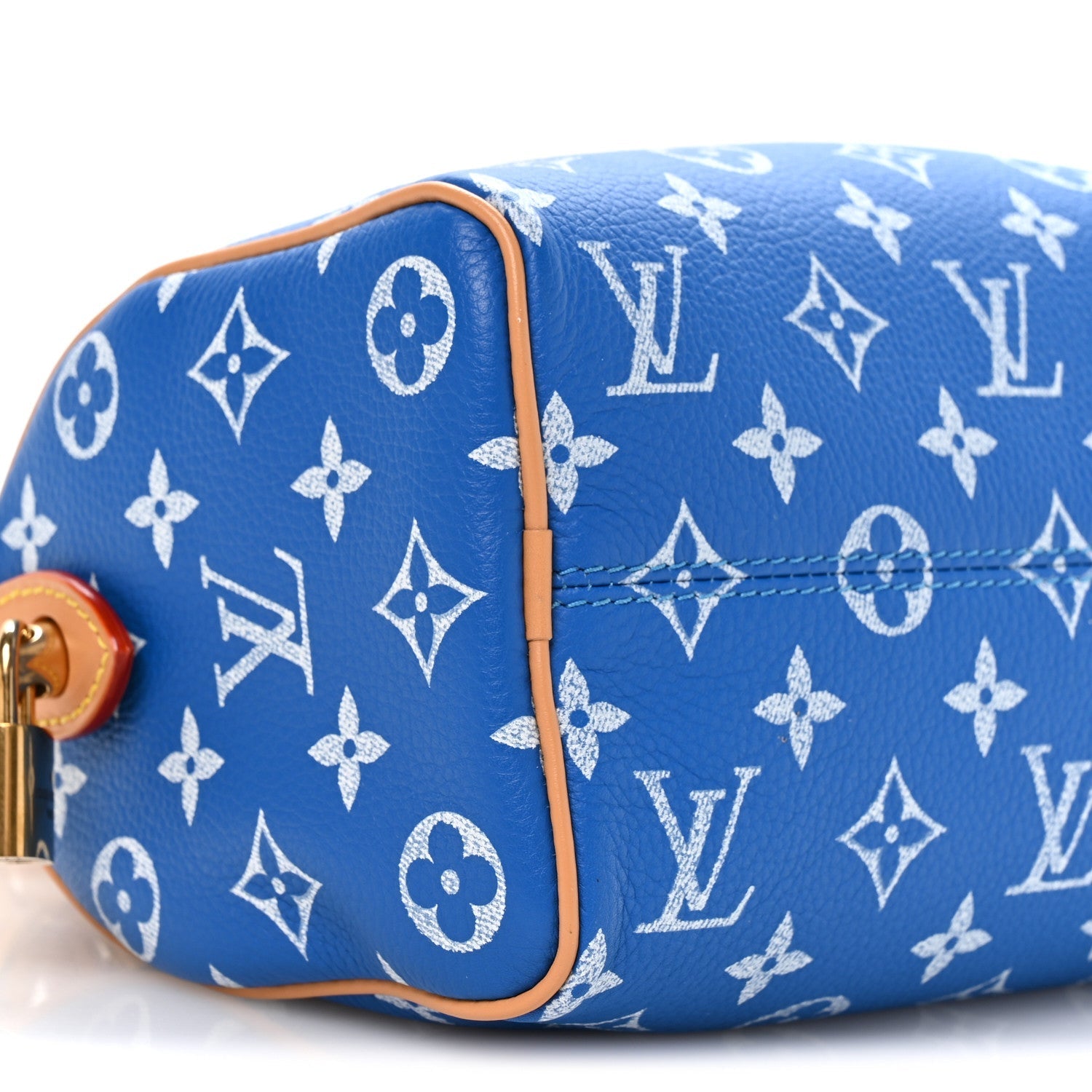 Calfskin Monogram Speedy P9 Bandouliere 20 Blue