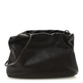 Grained Calfskin Bourse Clutch Dark Brown