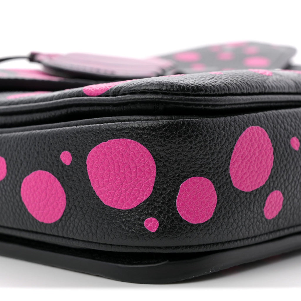 LV x YK Empreinte Monogram Giant Pochette Metis Black Fuchsia