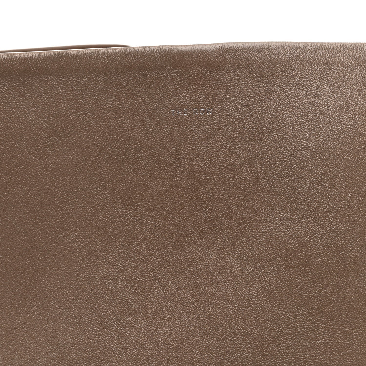Grained Calfskin Large N/S Park Tote Dark Taupe