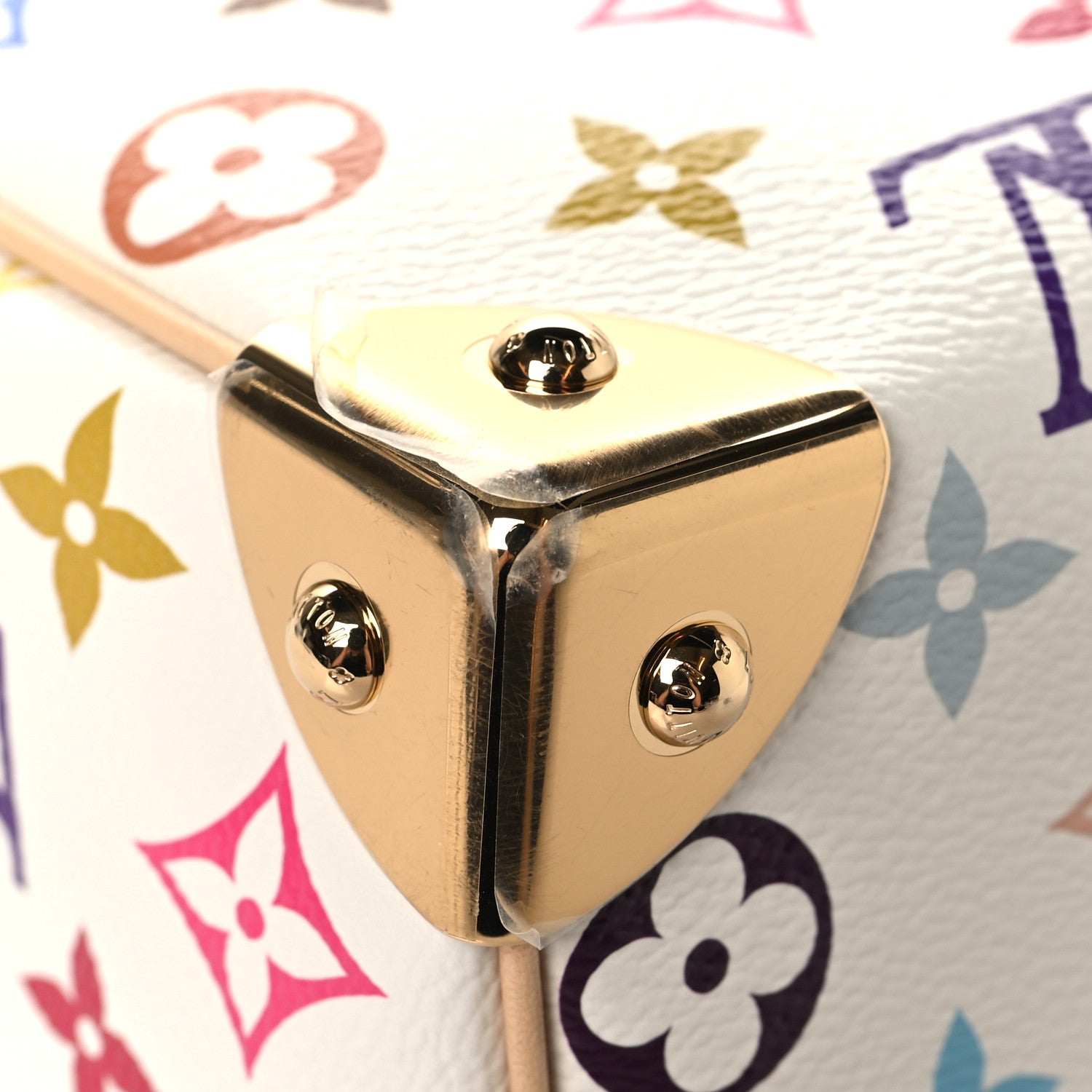 LV X TM Monogram Multicolor Speedy Bandouliere 25 White