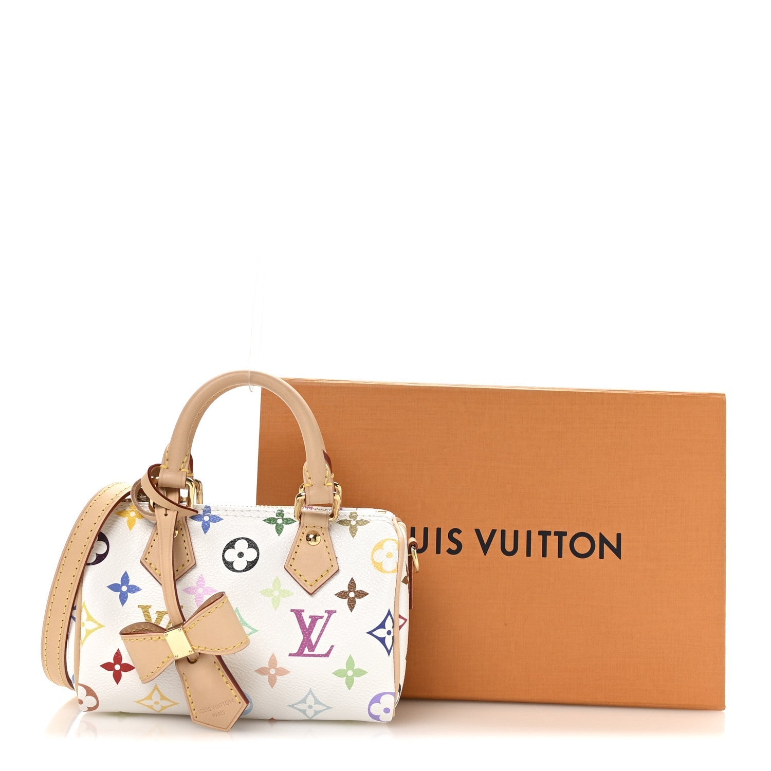 LV X TM Monogram Multicolor Nano Speedy White